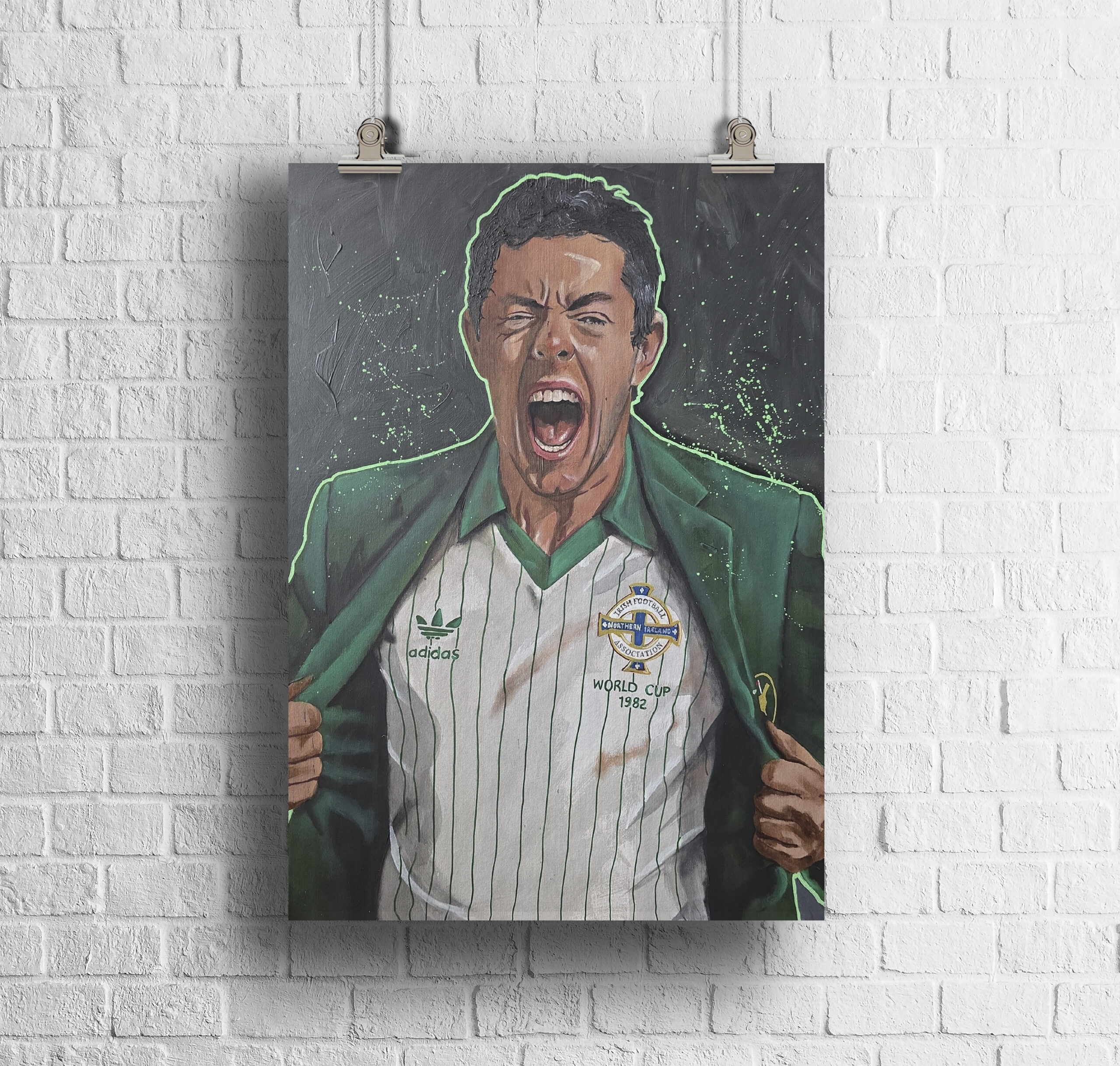 Rory McIlroy artwork by Legends on Canvas